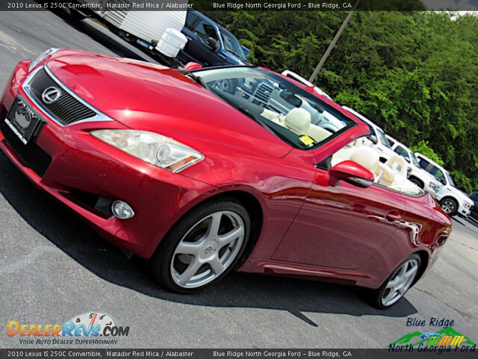 2010 Lexus IS 250C Convertible Matador Red Mica / Alabaster Photo #22