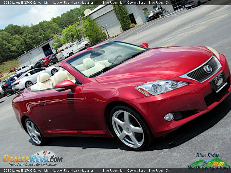 2010 Lexus IS 250C Convertible Matador Red Mica / Alabaster Photo #23