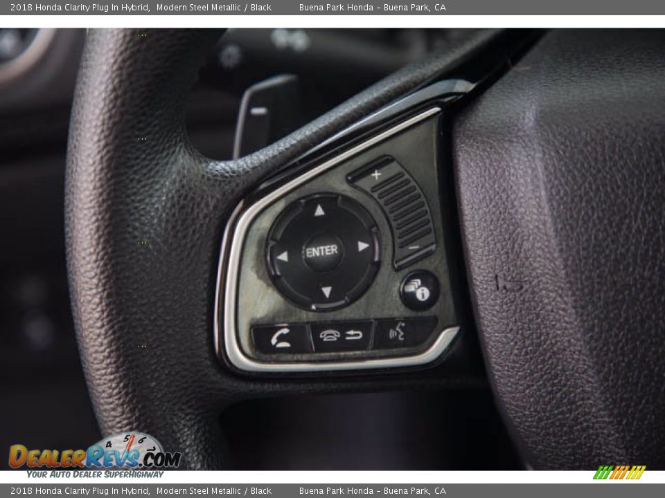 2018 Honda Clarity Plug In Hybrid Modern Steel Metallic / Black Photo #14