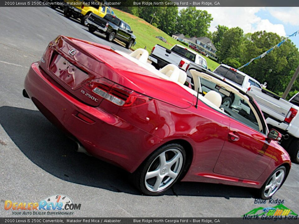 2010 Lexus IS 250C Convertible Matador Red Mica / Alabaster Photo #24