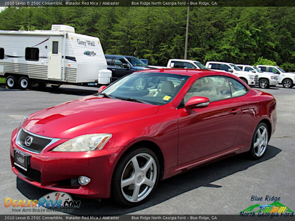 2010 Lexus IS 250C Convertible Matador Red Mica / Alabaster Photo #26