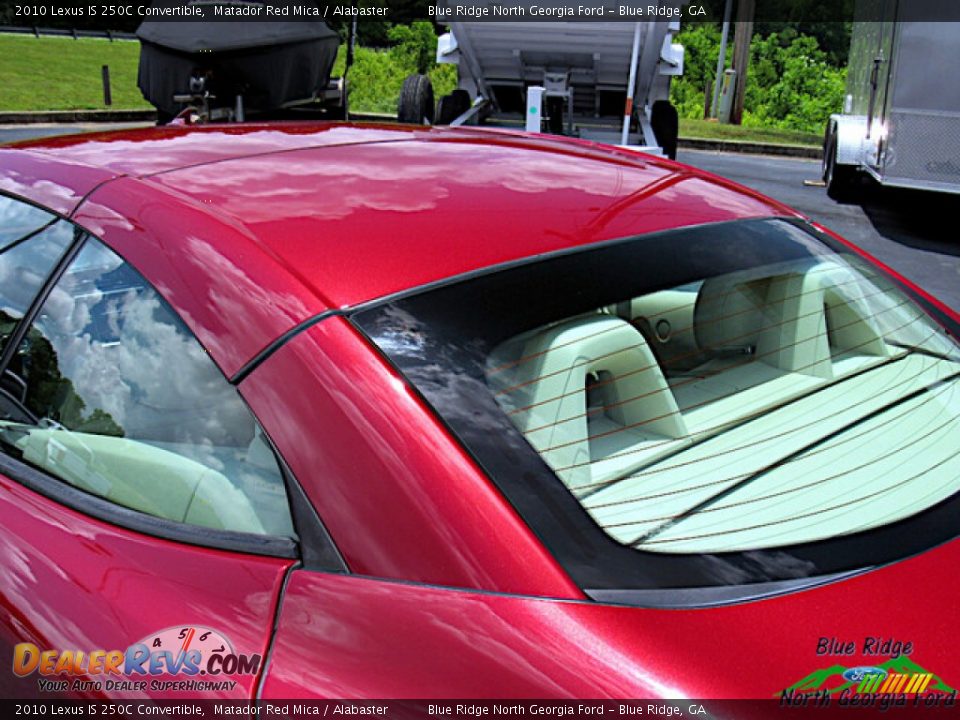 2010 Lexus IS 250C Convertible Matador Red Mica / Alabaster Photo #27
