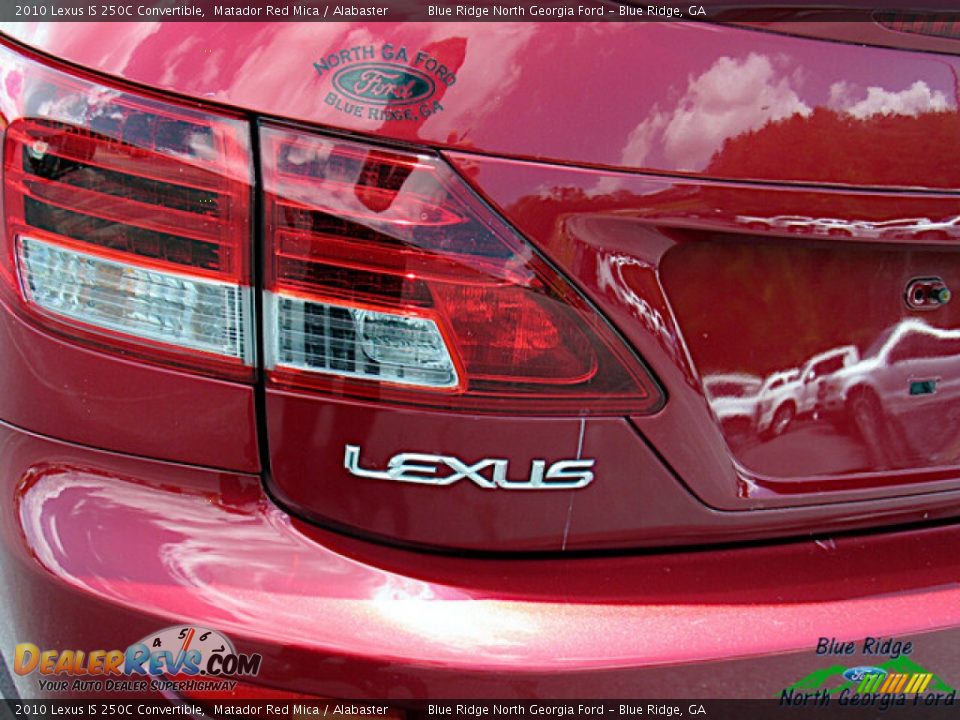 2010 Lexus IS 250C Convertible Matador Red Mica / Alabaster Photo #28