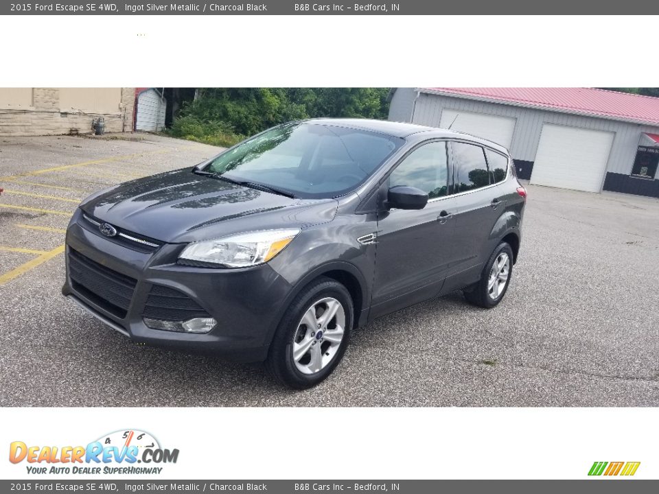 2015 Ford Escape SE 4WD Ingot Silver Metallic / Charcoal Black Photo #2