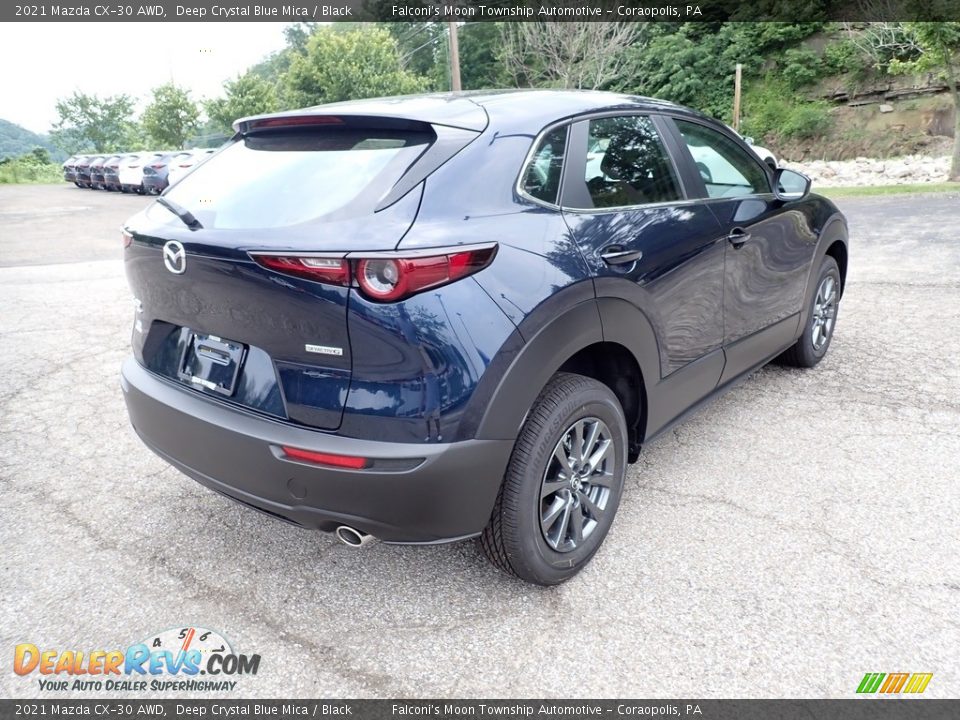 2021 Mazda CX-30 AWD Deep Crystal Blue Mica / Black Photo #2