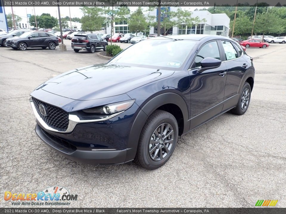 2021 Mazda CX-30 AWD Deep Crystal Blue Mica / Black Photo #5