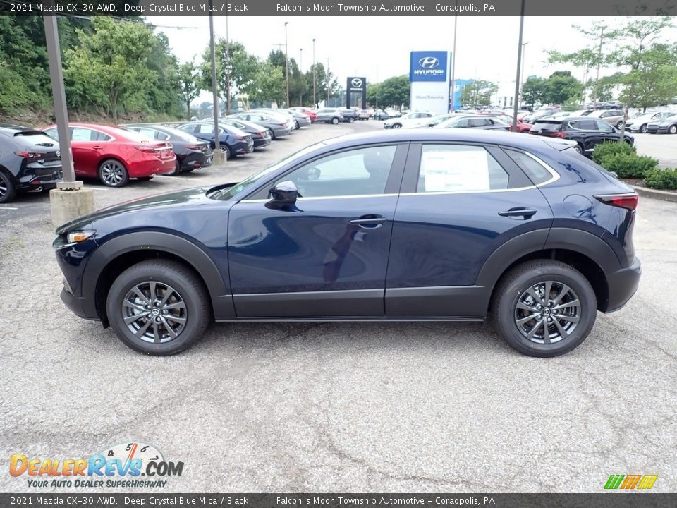 2021 Mazda CX-30 AWD Deep Crystal Blue Mica / Black Photo #6