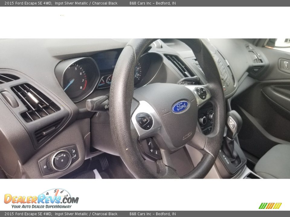 2015 Ford Escape SE 4WD Ingot Silver Metallic / Charcoal Black Photo #12