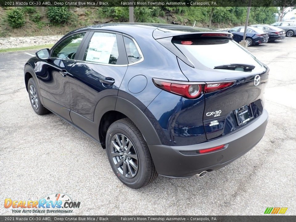 2021 Mazda CX-30 AWD Deep Crystal Blue Mica / Black Photo #7