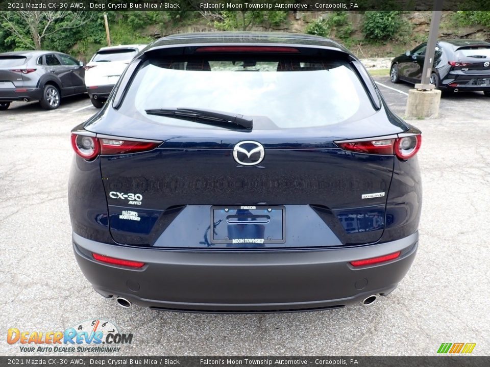 2021 Mazda CX-30 AWD Deep Crystal Blue Mica / Black Photo #8