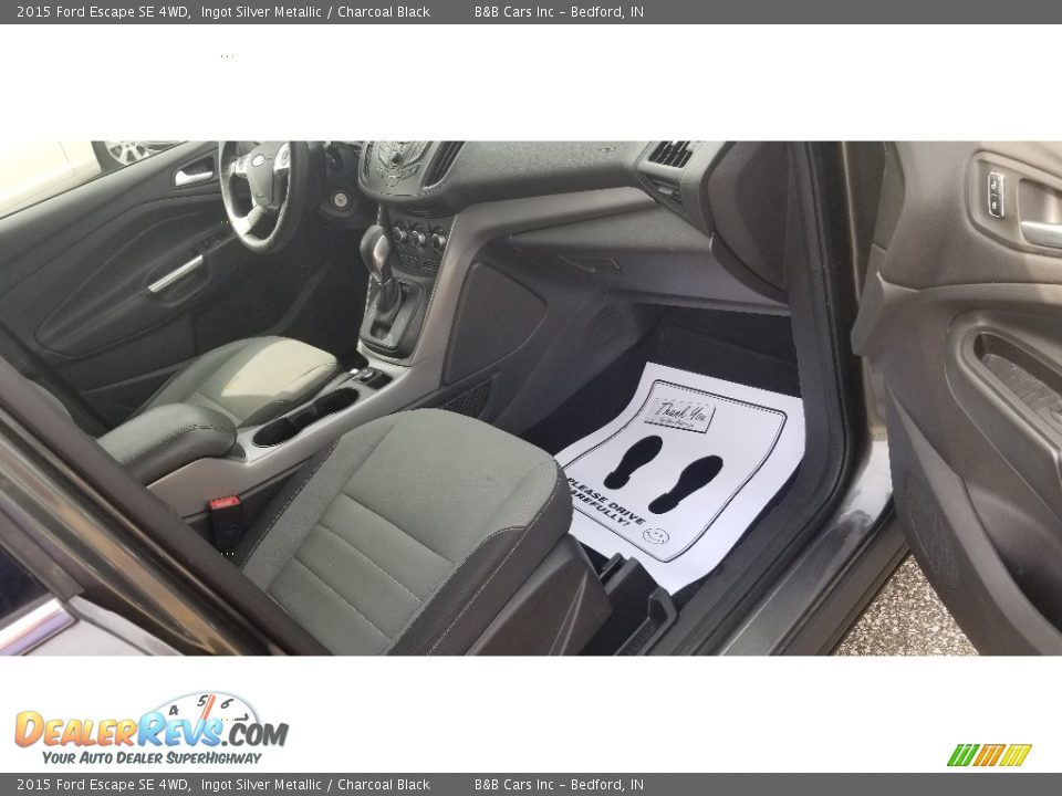 2015 Ford Escape SE 4WD Ingot Silver Metallic / Charcoal Black Photo #16