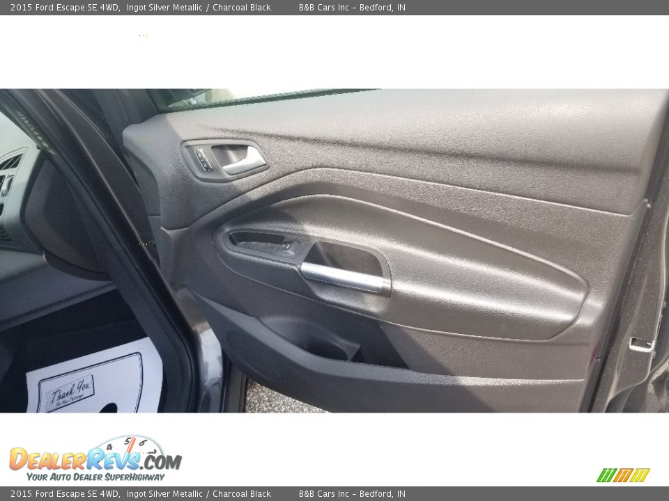 2015 Ford Escape SE 4WD Ingot Silver Metallic / Charcoal Black Photo #17