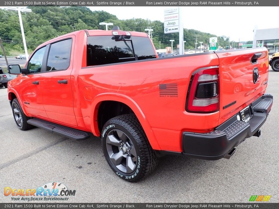 2021 Ram 1500 Built to Serve Edition Crew Cab 4x4 Spitfire Orange / Black Photo #3