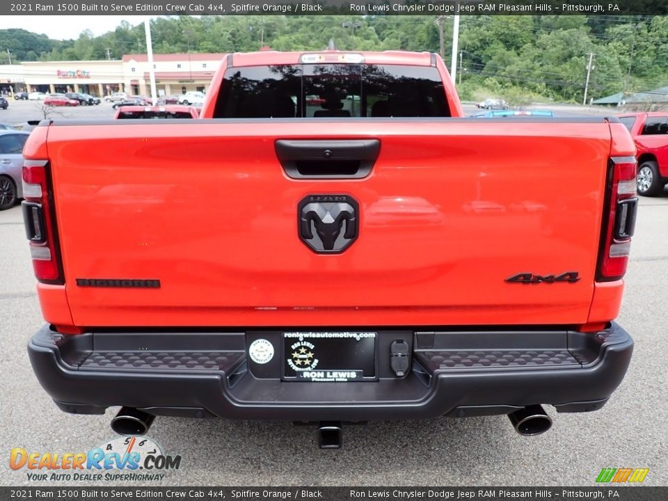 2021 Ram 1500 Built to Serve Edition Crew Cab 4x4 Spitfire Orange / Black Photo #4