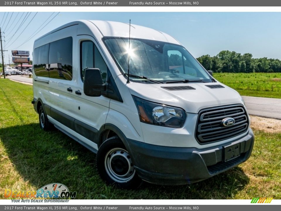 2017 Ford Transit Wagon XL 350 MR Long Oxford White / Pewter Photo #1