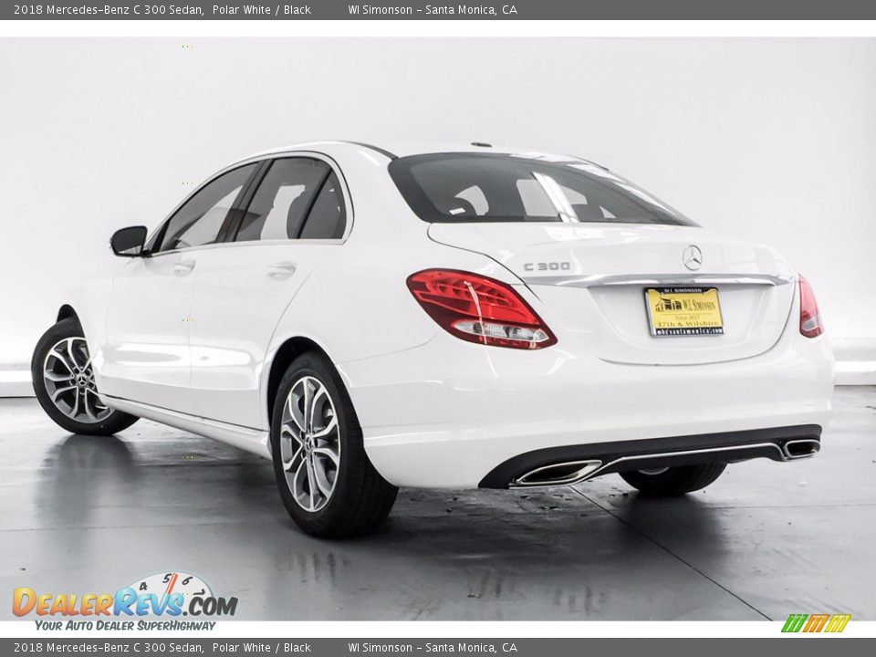 2018 Mercedes-Benz C 300 Sedan Polar White / Black Photo #3