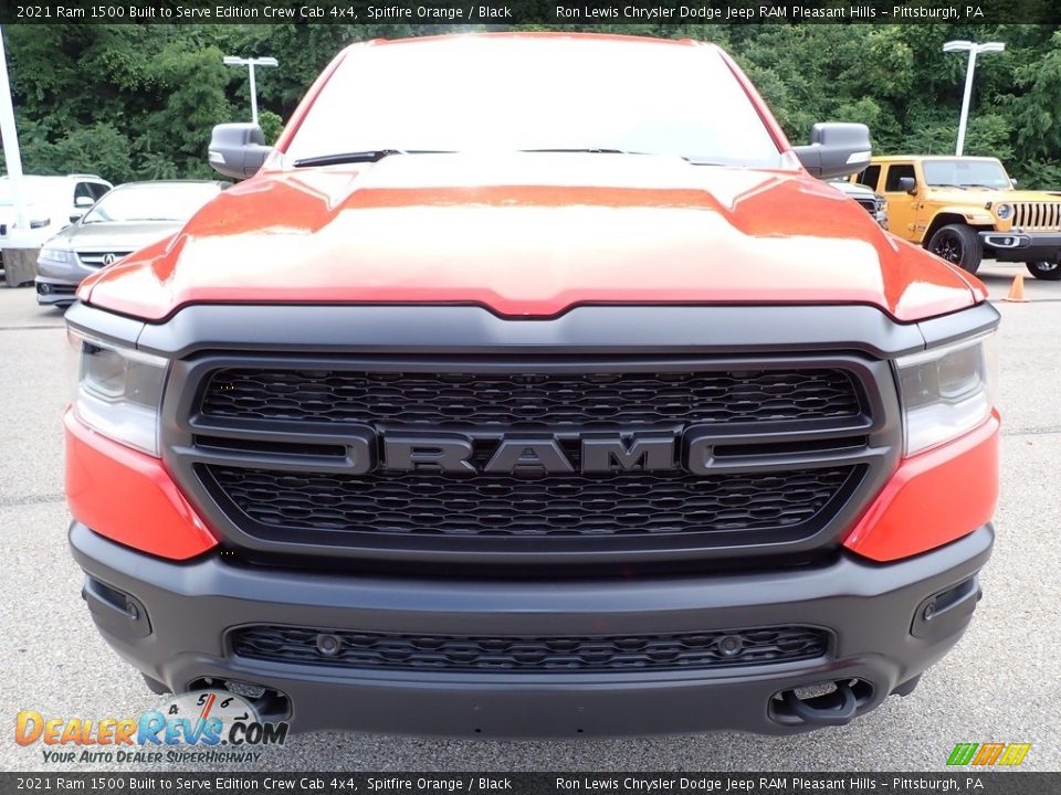 2021 Ram 1500 Built to Serve Edition Crew Cab 4x4 Spitfire Orange / Black Photo #8