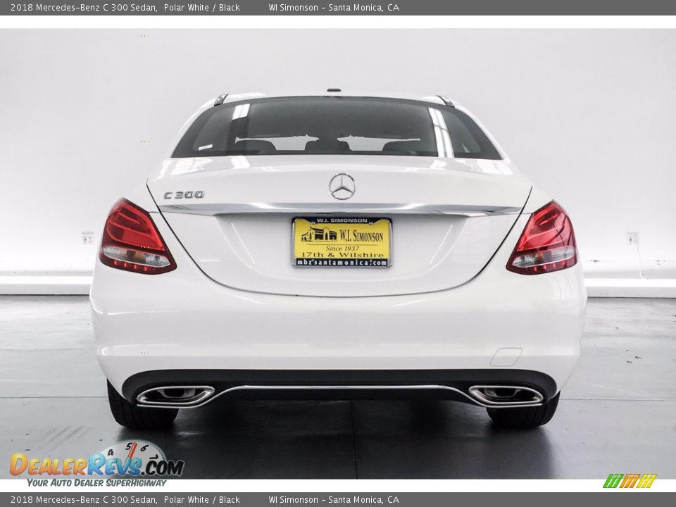 2018 Mercedes-Benz C 300 Sedan Polar White / Black Photo #4