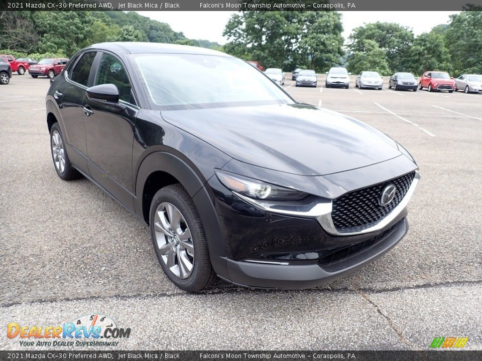 2021 Mazda CX-30 Preferred AWD Jet Black Mica / Black Photo #3