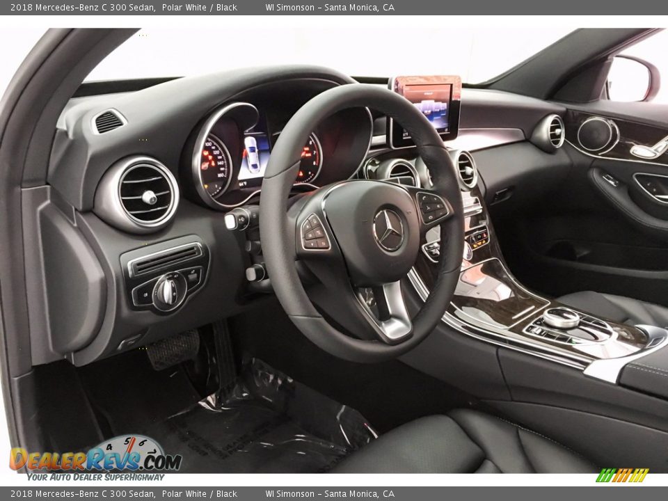 2018 Mercedes-Benz C 300 Sedan Polar White / Black Photo #5