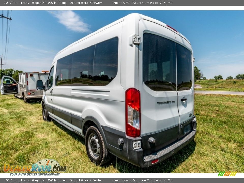 2017 Ford Transit Wagon XL 350 MR Long Oxford White / Pewter Photo #6