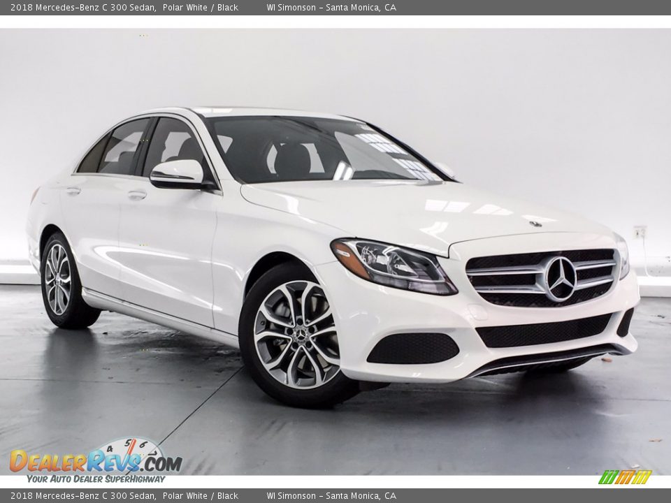 2018 Mercedes-Benz C 300 Sedan Polar White / Black Photo #12