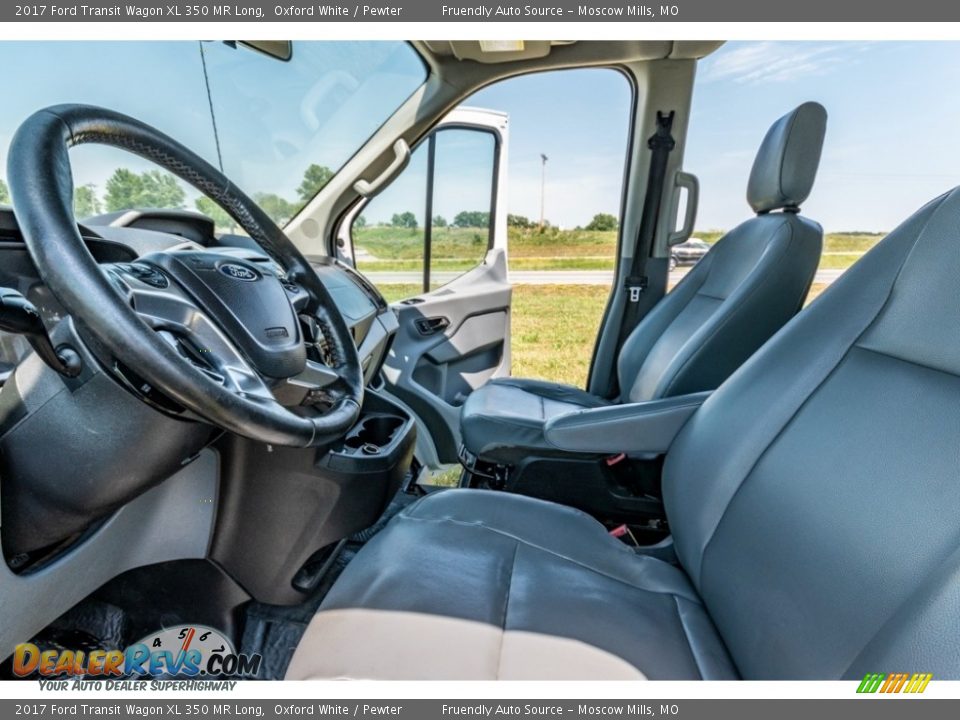 2017 Ford Transit Wagon XL 350 MR Long Oxford White / Pewter Photo #20