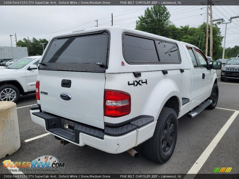 2009 Ford F150 STX SuperCab 4x4 Oxford White / Stone/Medium Stone Photo #3