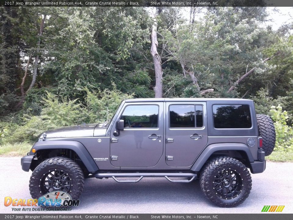 2017 Jeep Wrangler Unlimited Rubicon 4x4 Granite Crystal Metallic / Black Photo #1