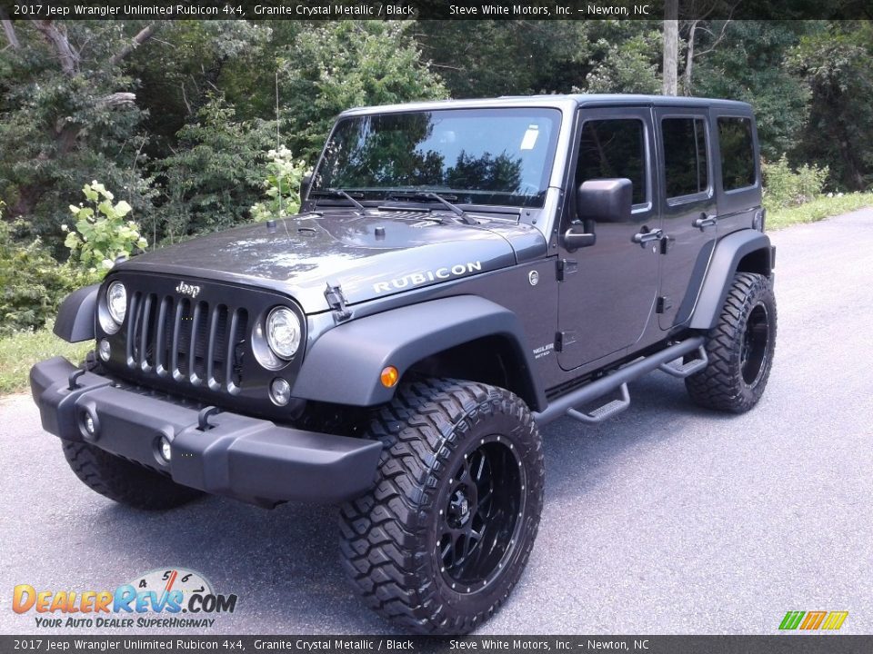 2017 Jeep Wrangler Unlimited Rubicon 4x4 Granite Crystal Metallic / Black Photo #2