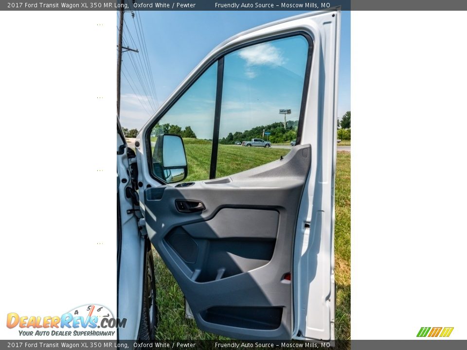 2017 Ford Transit Wagon XL 350 MR Long Oxford White / Pewter Photo #31