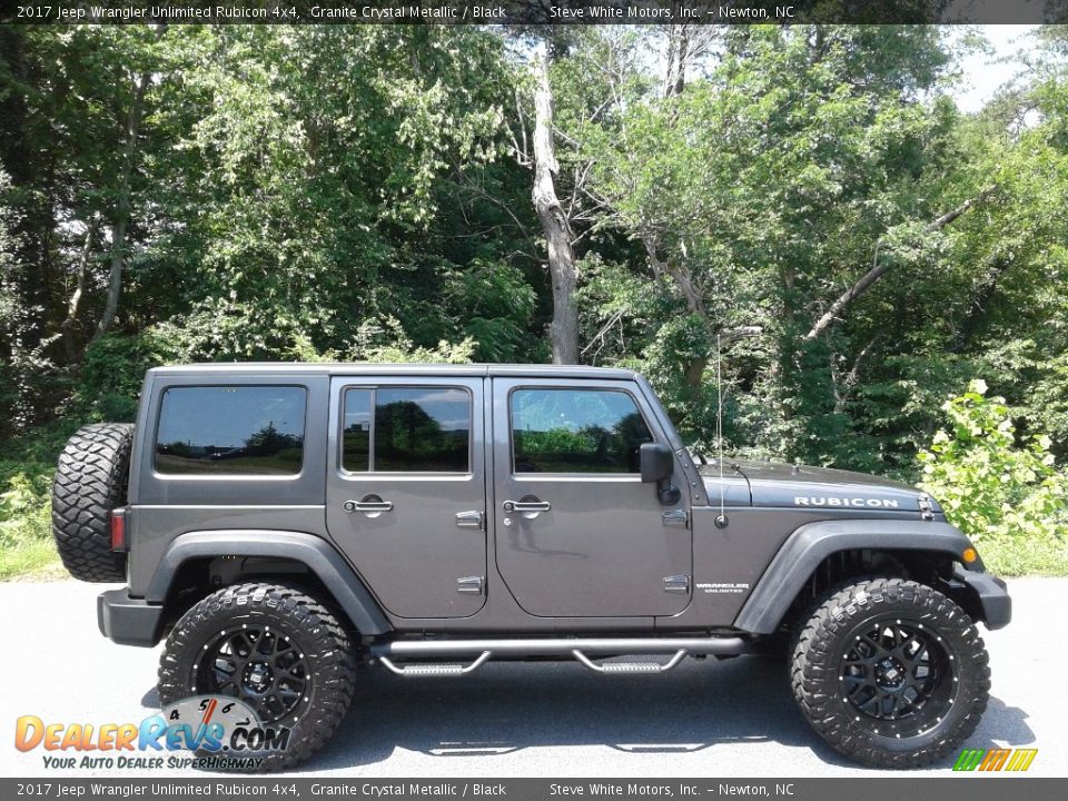 2017 Jeep Wrangler Unlimited Rubicon 4x4 Granite Crystal Metallic / Black Photo #5