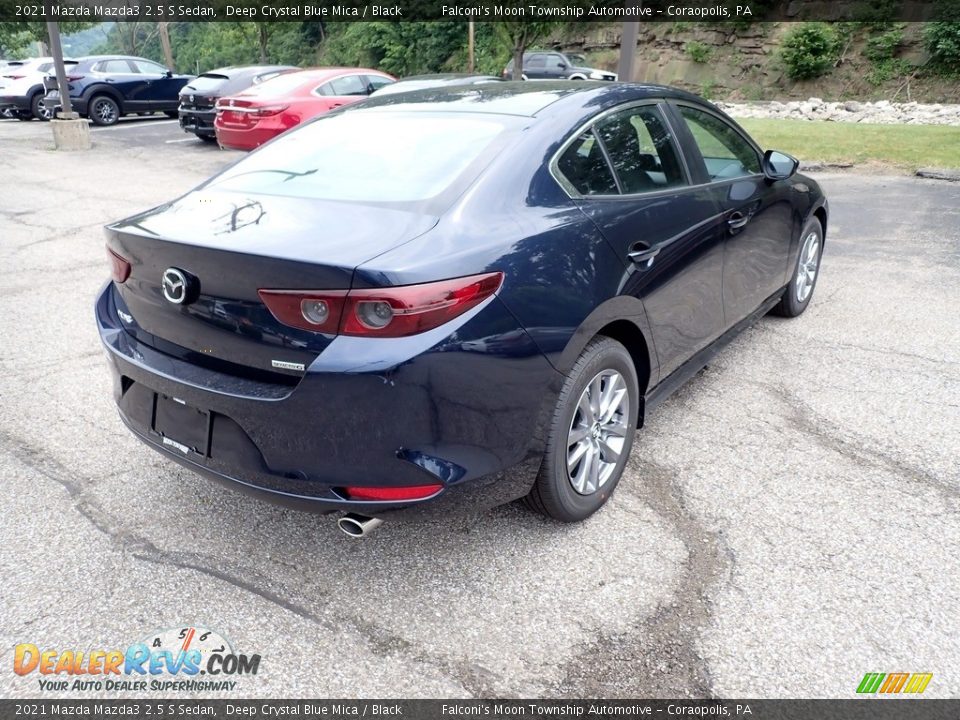 2021 Mazda Mazda3 2.5 S Sedan Deep Crystal Blue Mica / Black Photo #2