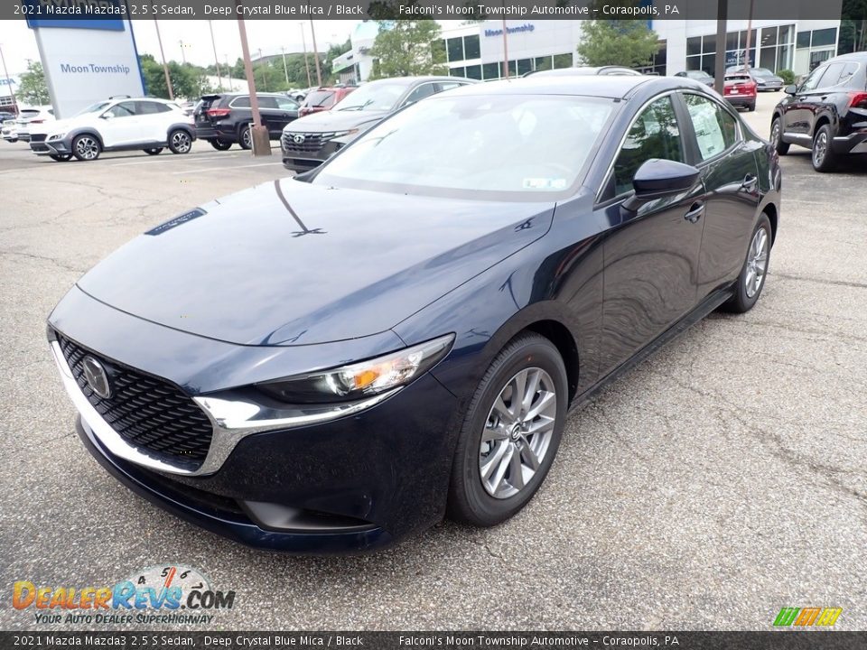 2021 Mazda Mazda3 2.5 S Sedan Deep Crystal Blue Mica / Black Photo #5