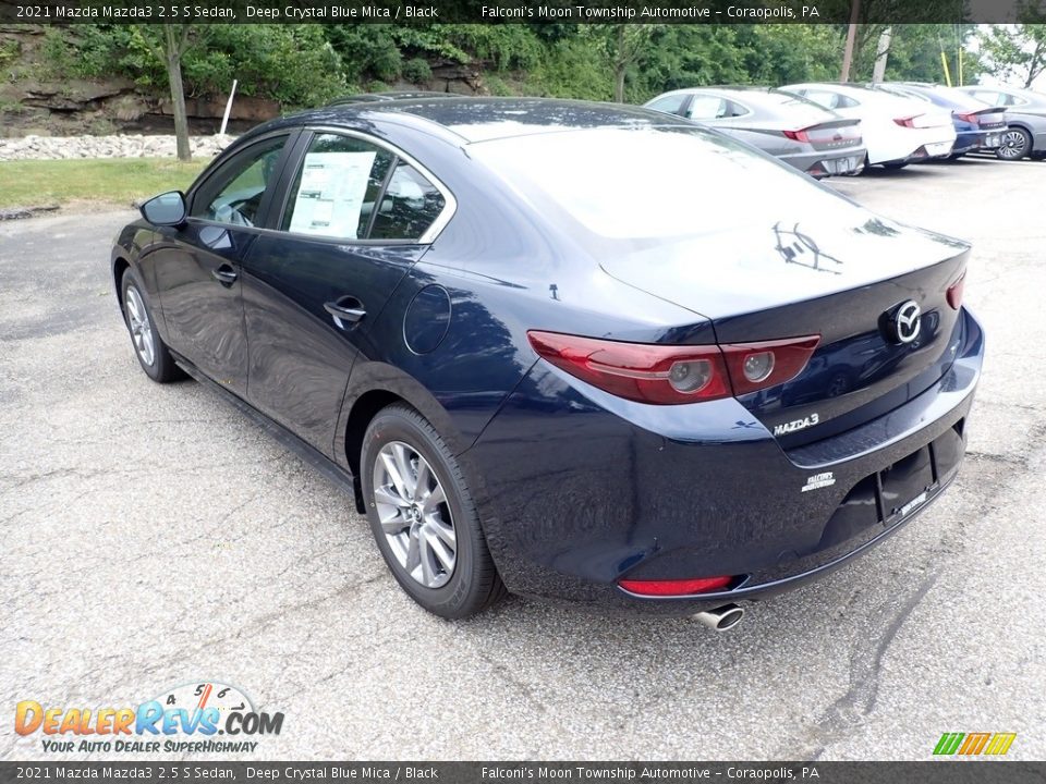 2021 Mazda Mazda3 2.5 S Sedan Deep Crystal Blue Mica / Black Photo #7