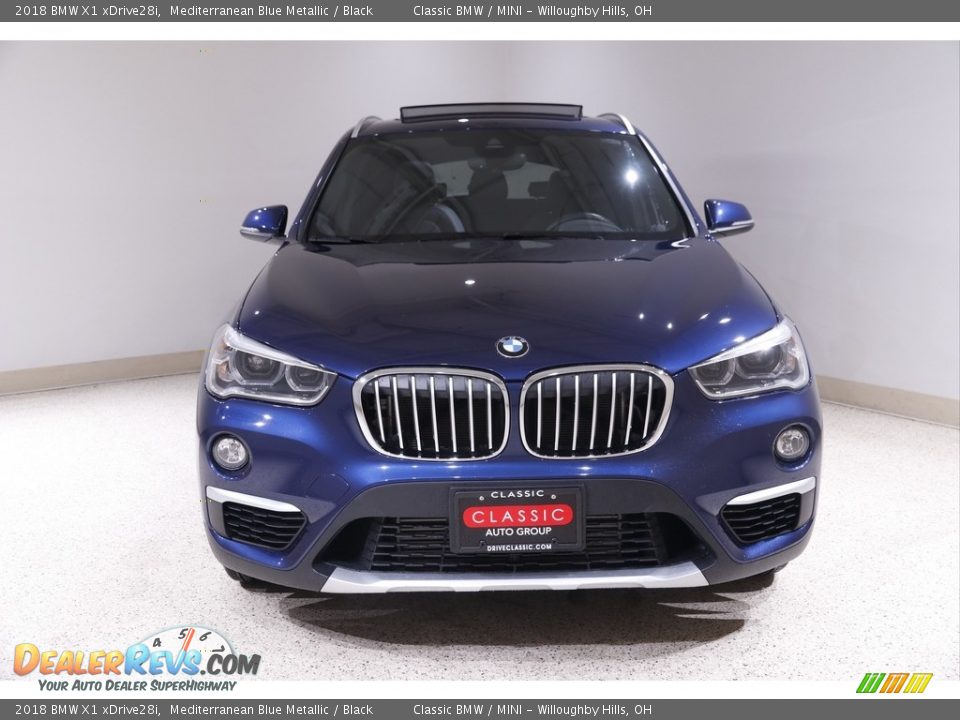 2018 BMW X1 xDrive28i Mediterranean Blue Metallic / Black Photo #2