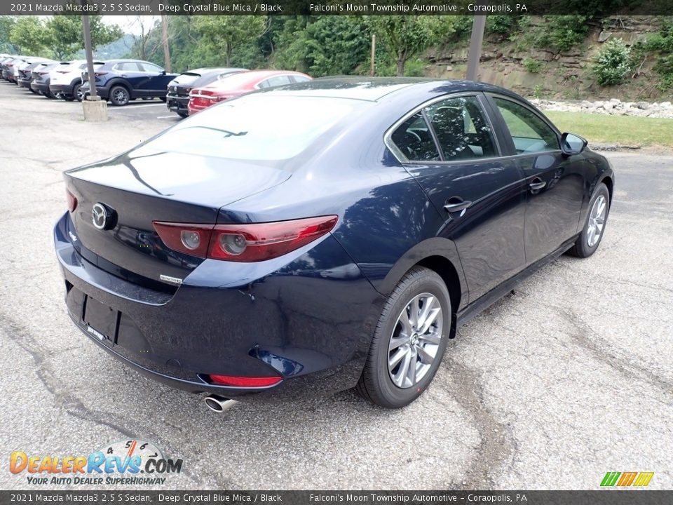 2021 Mazda Mazda3 2.5 S Sedan Deep Crystal Blue Mica / Black Photo #10