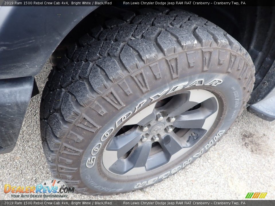 2019 Ram 1500 Rebel Crew Cab 4x4 Bright White / Black/Red Photo #5