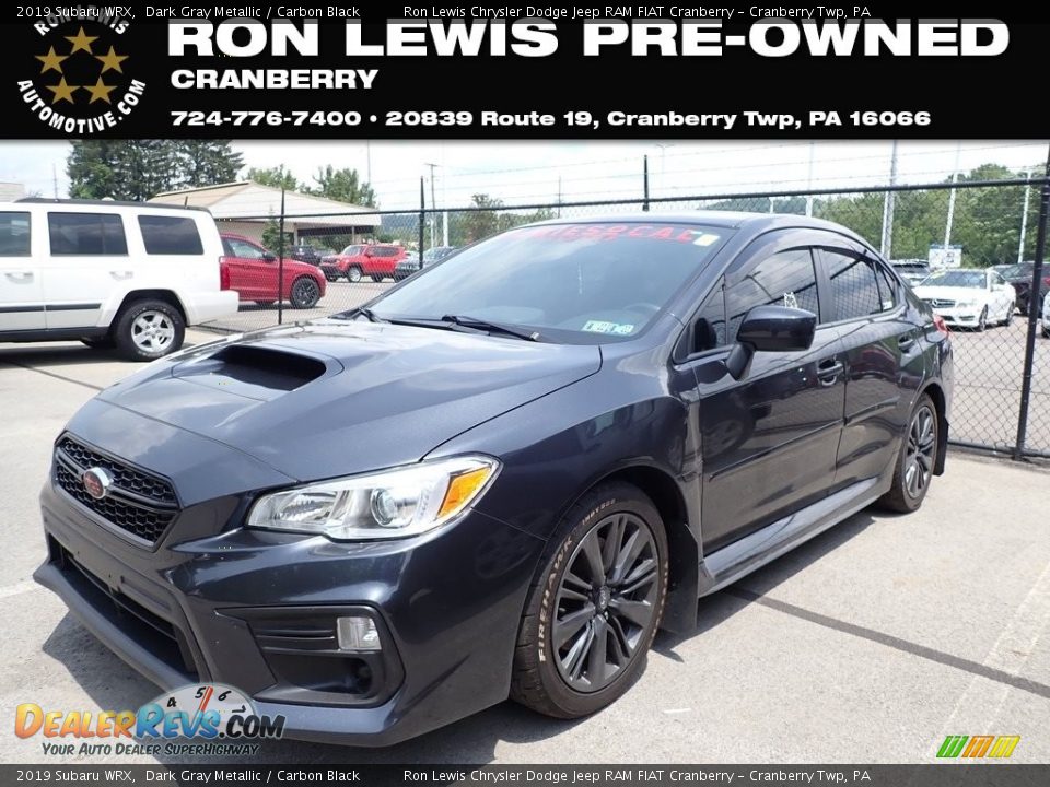 2019 Subaru WRX Dark Gray Metallic / Carbon Black Photo #1