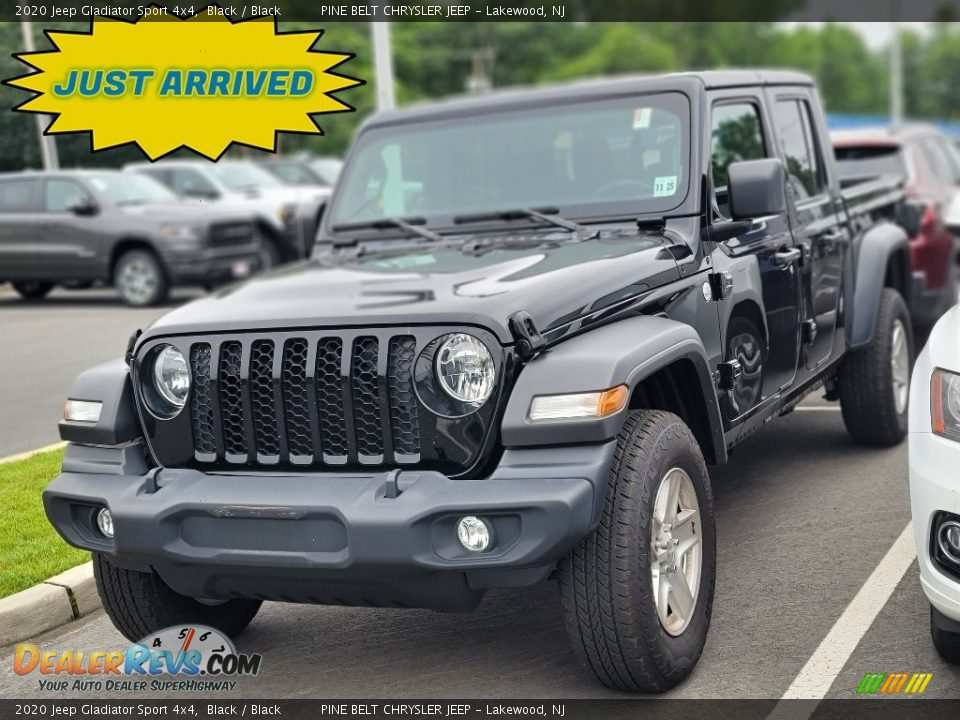 2020 Jeep Gladiator Sport 4x4 Black / Black Photo #1