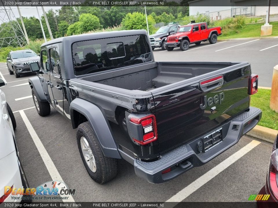 2020 Jeep Gladiator Sport 4x4 Black / Black Photo #4