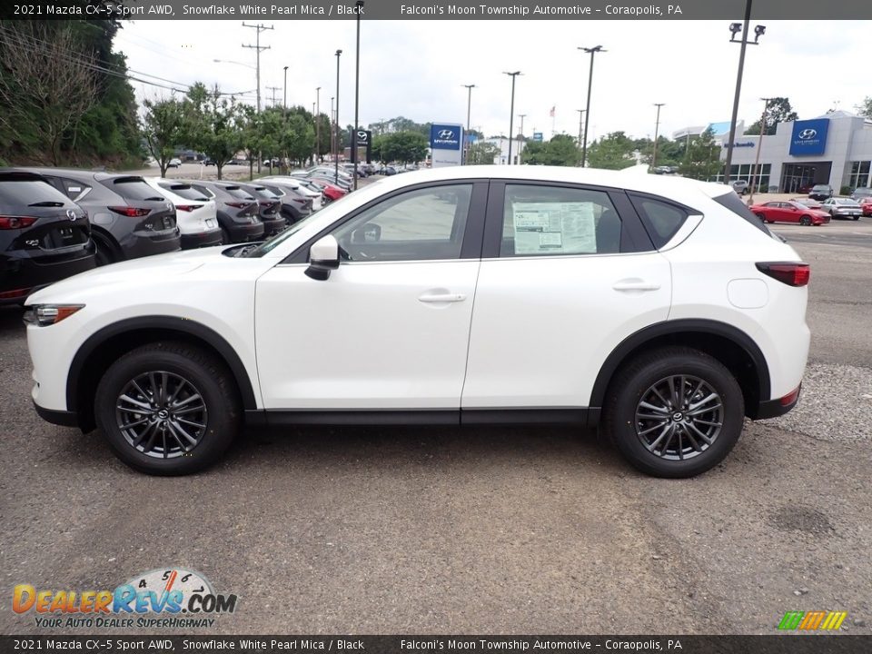 2021 Mazda CX-5 Sport AWD Snowflake White Pearl Mica / Black Photo #6