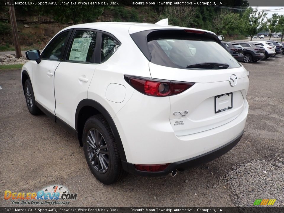 2021 Mazda CX-5 Sport AWD Snowflake White Pearl Mica / Black Photo #7