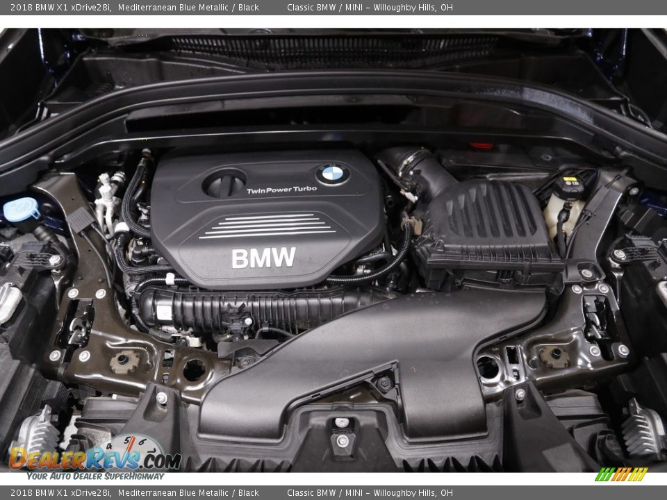 2018 BMW X1 xDrive28i Mediterranean Blue Metallic / Black Photo #23