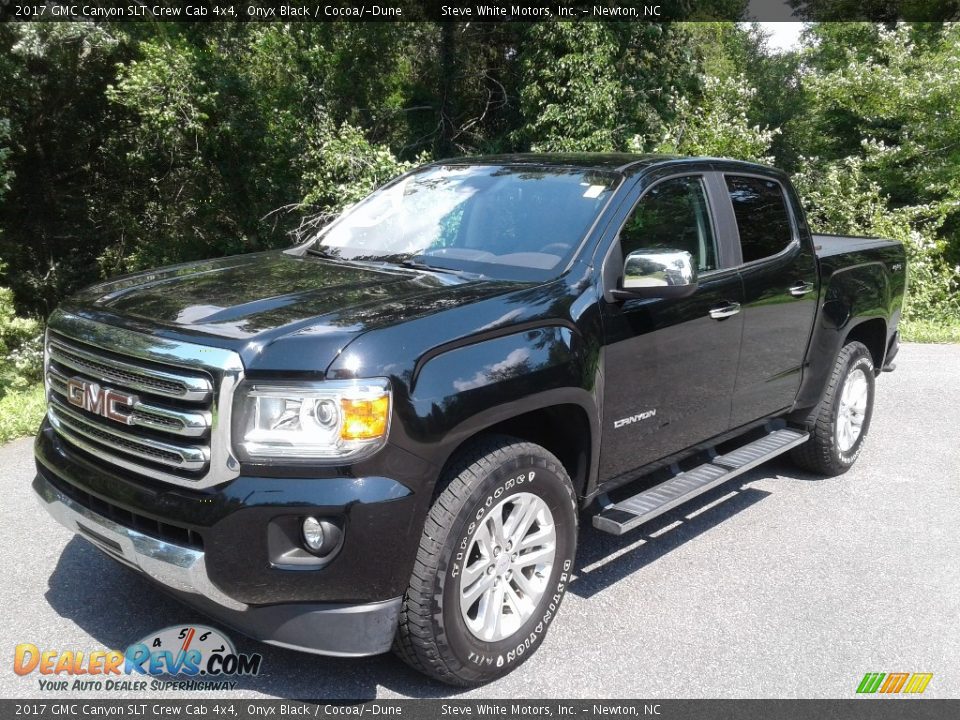 2017 GMC Canyon SLT Crew Cab 4x4 Onyx Black / Cocoa/­Dune Photo #3