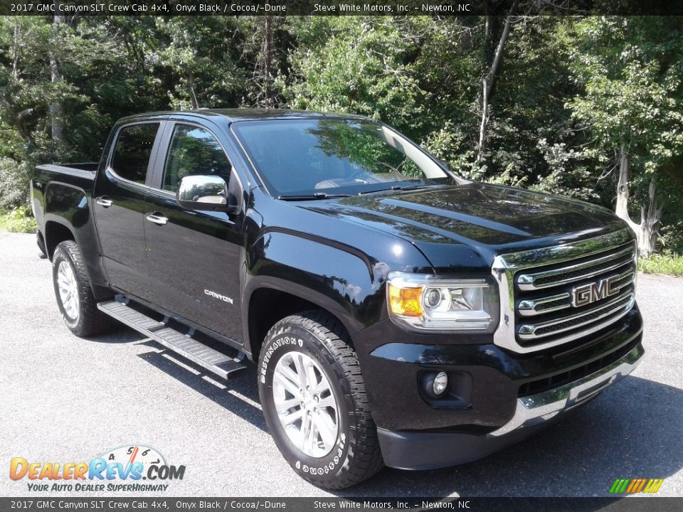 2017 GMC Canyon SLT Crew Cab 4x4 Onyx Black / Cocoa/­Dune Photo #7