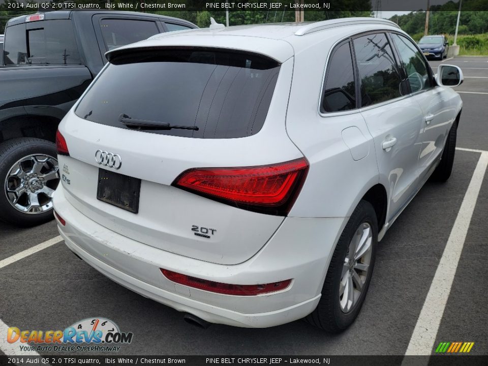 2014 Audi Q5 2.0 TFSI quattro Ibis White / Chestnut Brown Photo #4