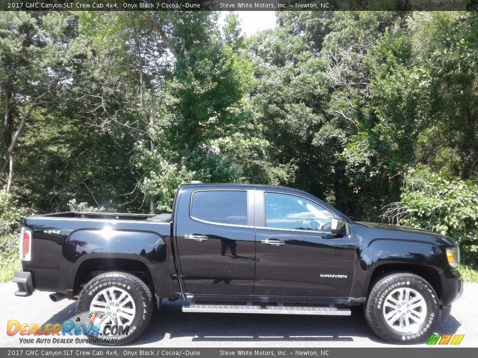 2017 GMC Canyon SLT Crew Cab 4x4 Onyx Black / Cocoa/­Dune Photo #8