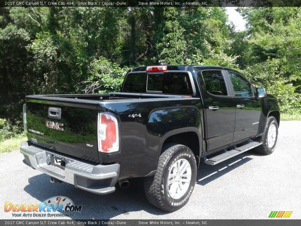 2017 GMC Canyon SLT Crew Cab 4x4 Onyx Black / Cocoa/­Dune Photo #9