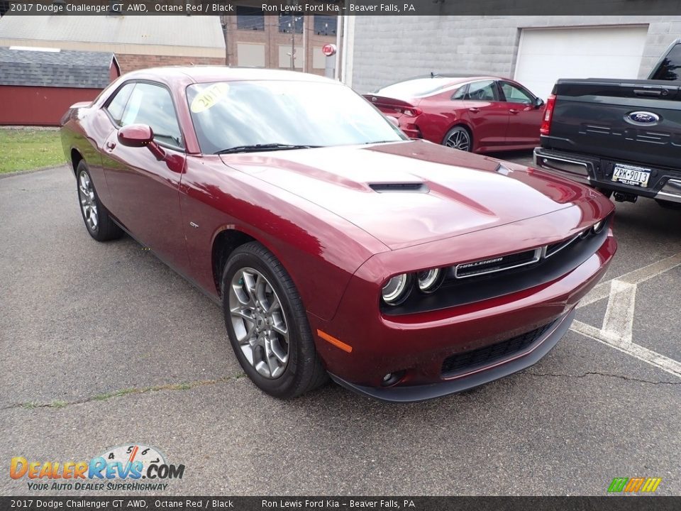 2017 Dodge Challenger GT AWD Octane Red / Black Photo #3